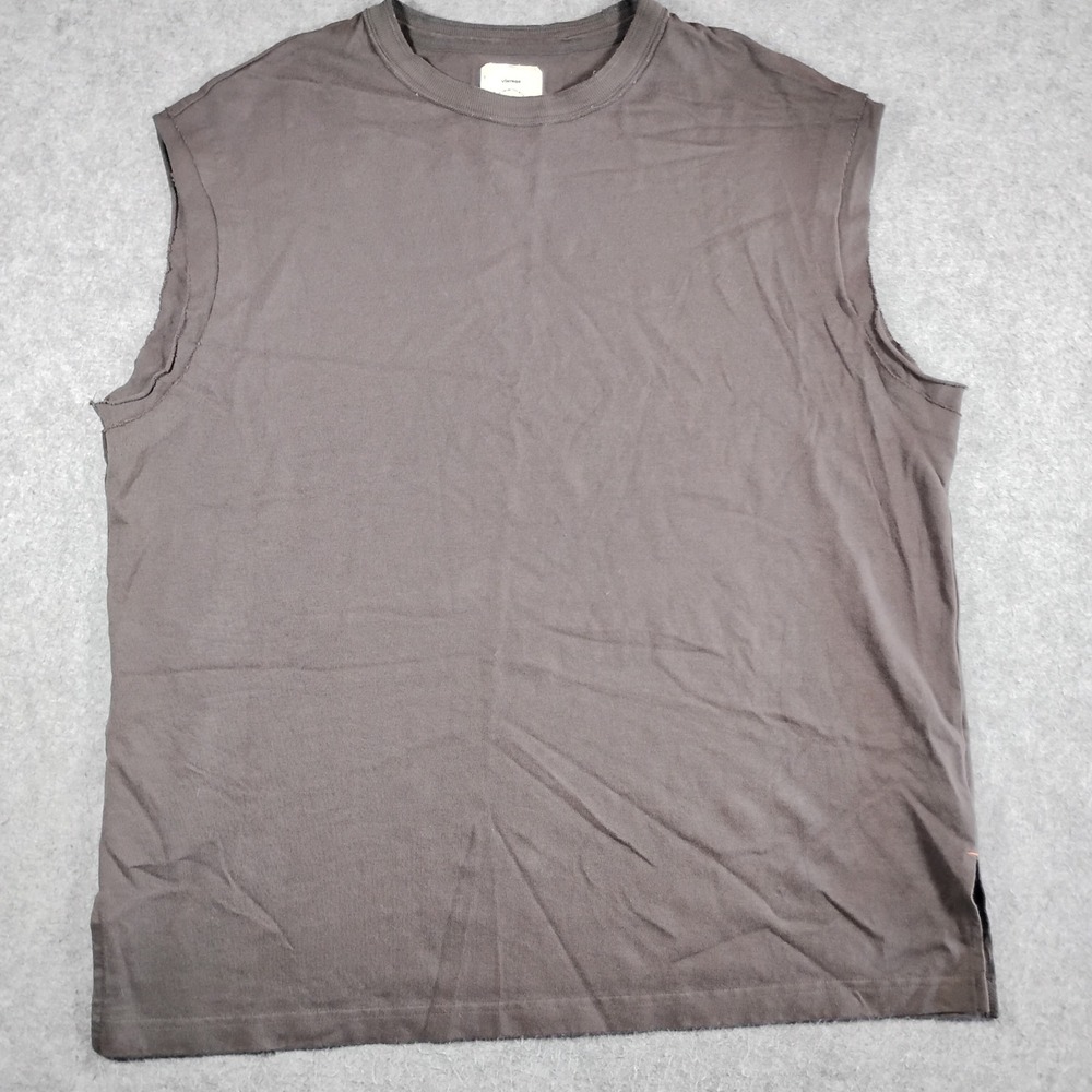 Maden Clothing Muscle Shirt Mens Size XXL Brown Sleeveless Tank Cut Off Vest Top